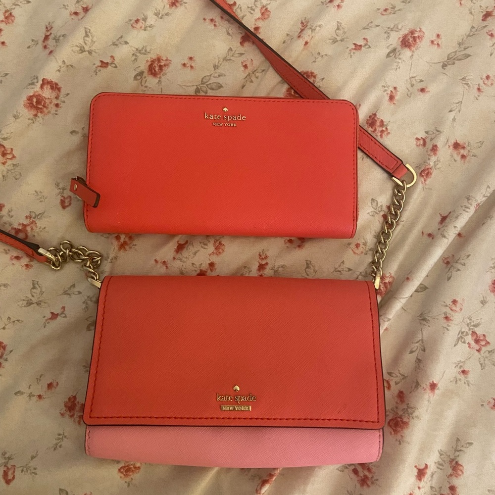 Kate Spade Red and Pink Wallets
